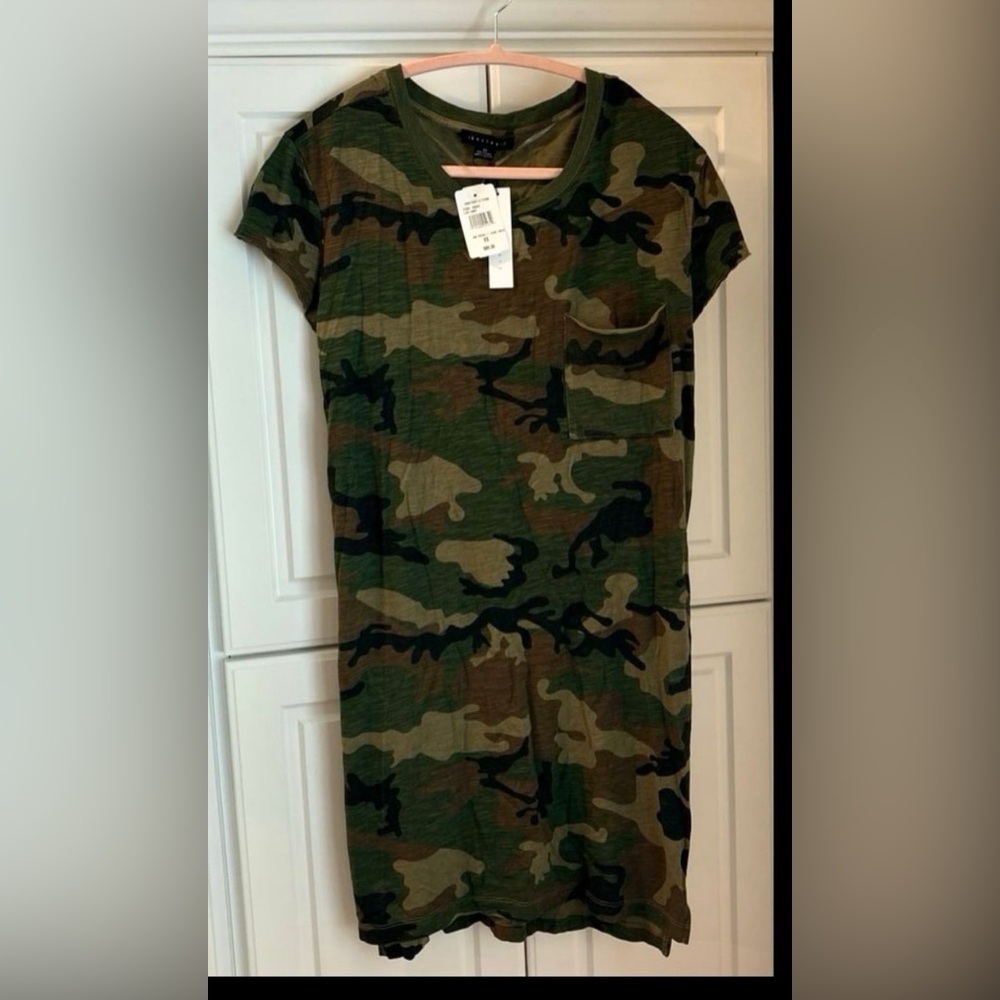 Sanctuary camp one pocket t shirt dress xs